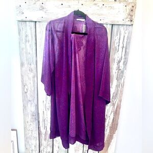 Karlie kimono sheer floral S/M purple